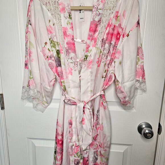 NWOT La Vie En Rose Inner Slip Pink Floral - Picture 8 of 15